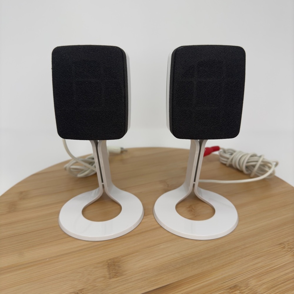 Dell 2.1-Chael Multimedia Computer‎ Speakers With Wired Audio Jack Black White